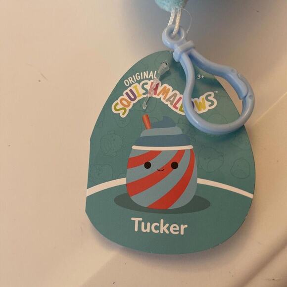 Tucker the Slushie Squishmallow Clip 3.5” NWT - Picture 3 of 3